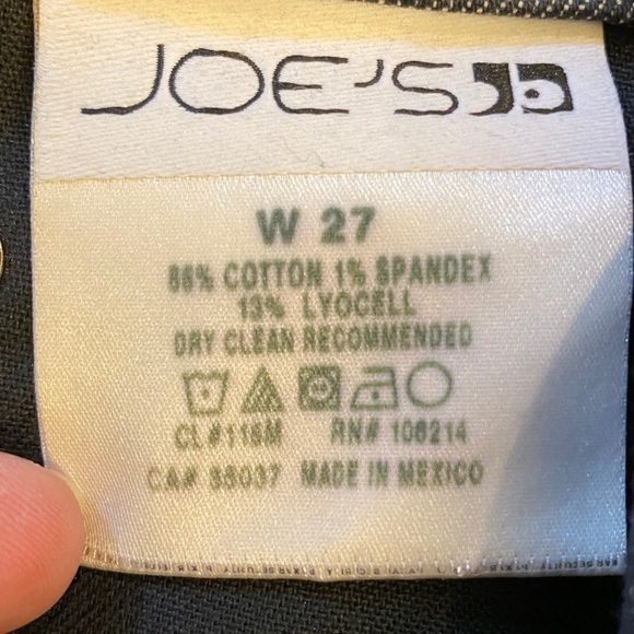 Joe’s Jeans 27 (US 4) Boot Cut Black Jeans Low Rise Women’s Stretch Berlin - Picture 7 of 11